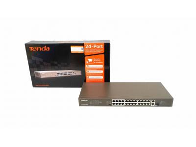 Tenda TEF1126P-24-250W  24FE+2GE/1SFP Rackmount Switch With 24-Port PoE - Bảo Hành 36 Tháng